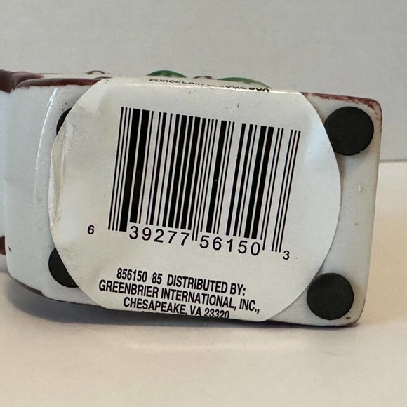 Greenbrier Int Porcelain Santa Claus In Sleigh w/Toys Hinged Trinket Box Holiday - Picture 4 of 10